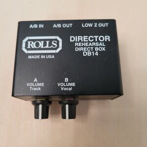 Rolls Director Rehearsal Direct Box DB14 A B Volume Track Vocal Low Z Out